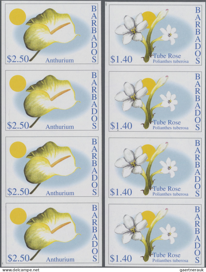 Barbados: 1994/2015 Collection Containing 1565 IMPERFORATE Stamps (inclusive Som - Barbades (1966-...)