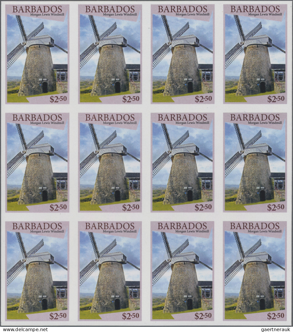 Barbados: 1994/2015 Collection Containing 1565 IMPERFORATE Stamps (inclusive Som - Barbados (1966-...)