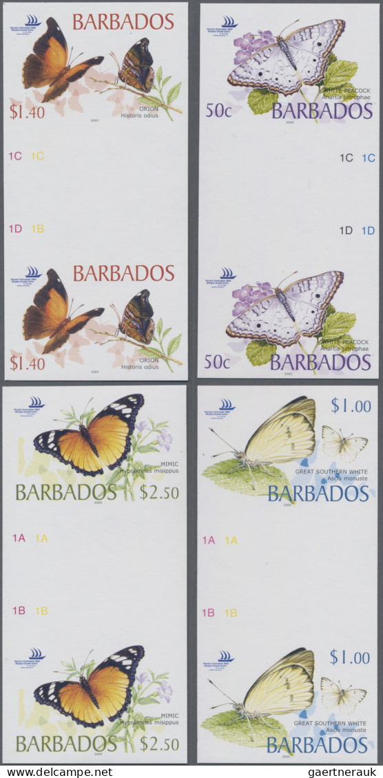 Barbados: 1994/2015 Collection containing 1565 IMPERFORATE stamps (inclusive som