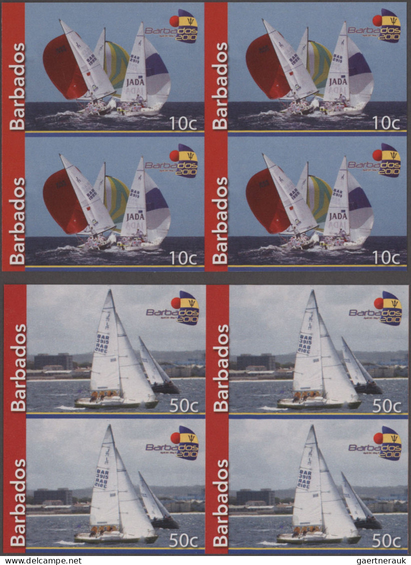 Barbados: 2001/2016. Collection containing 17857 IMPERFORATE stamps and 37 IMPER