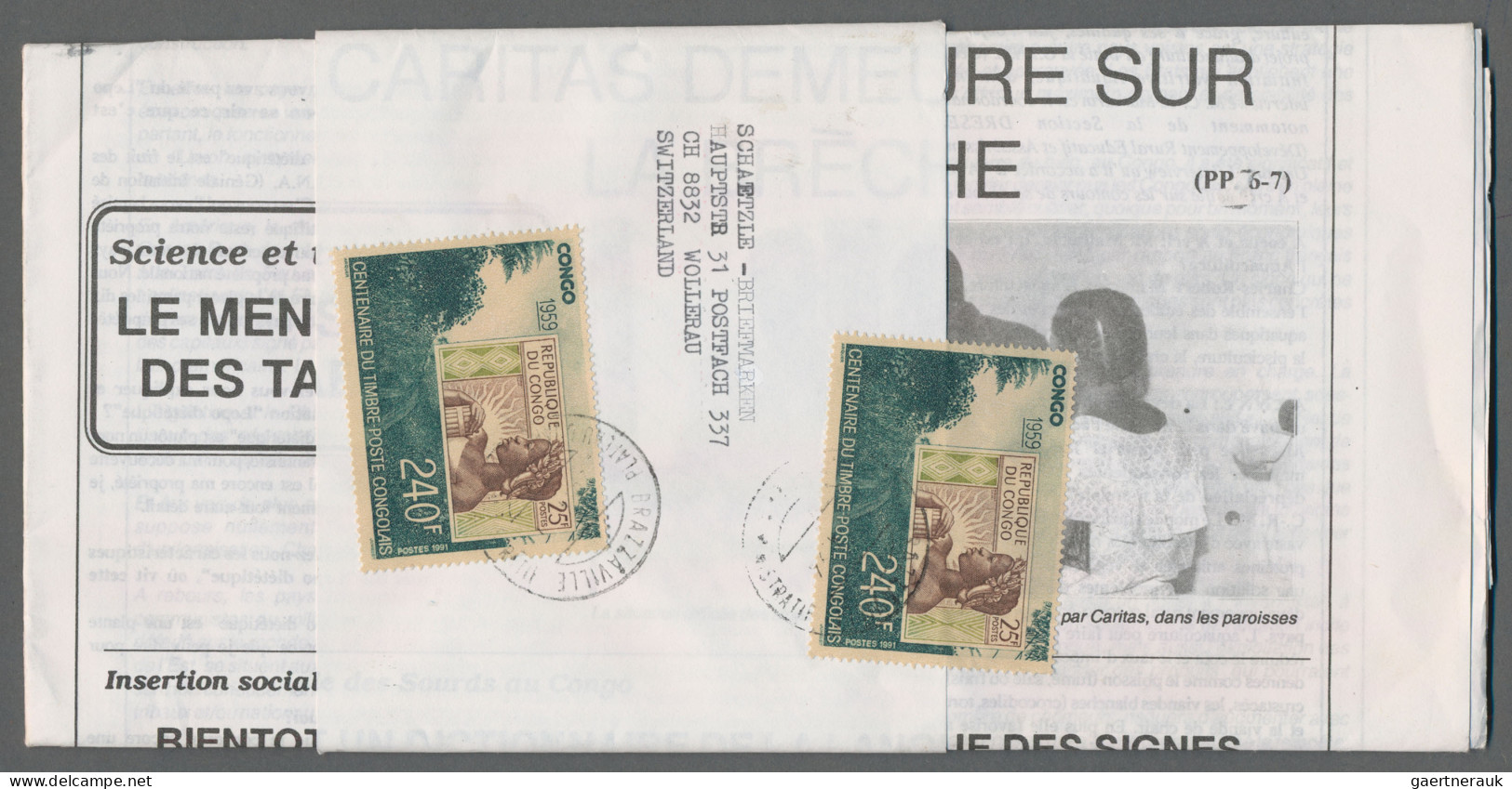 Belgian-Congo: 1940/1990 (approx.), Collection Of Covers In Box, Mostly Internat - Collections