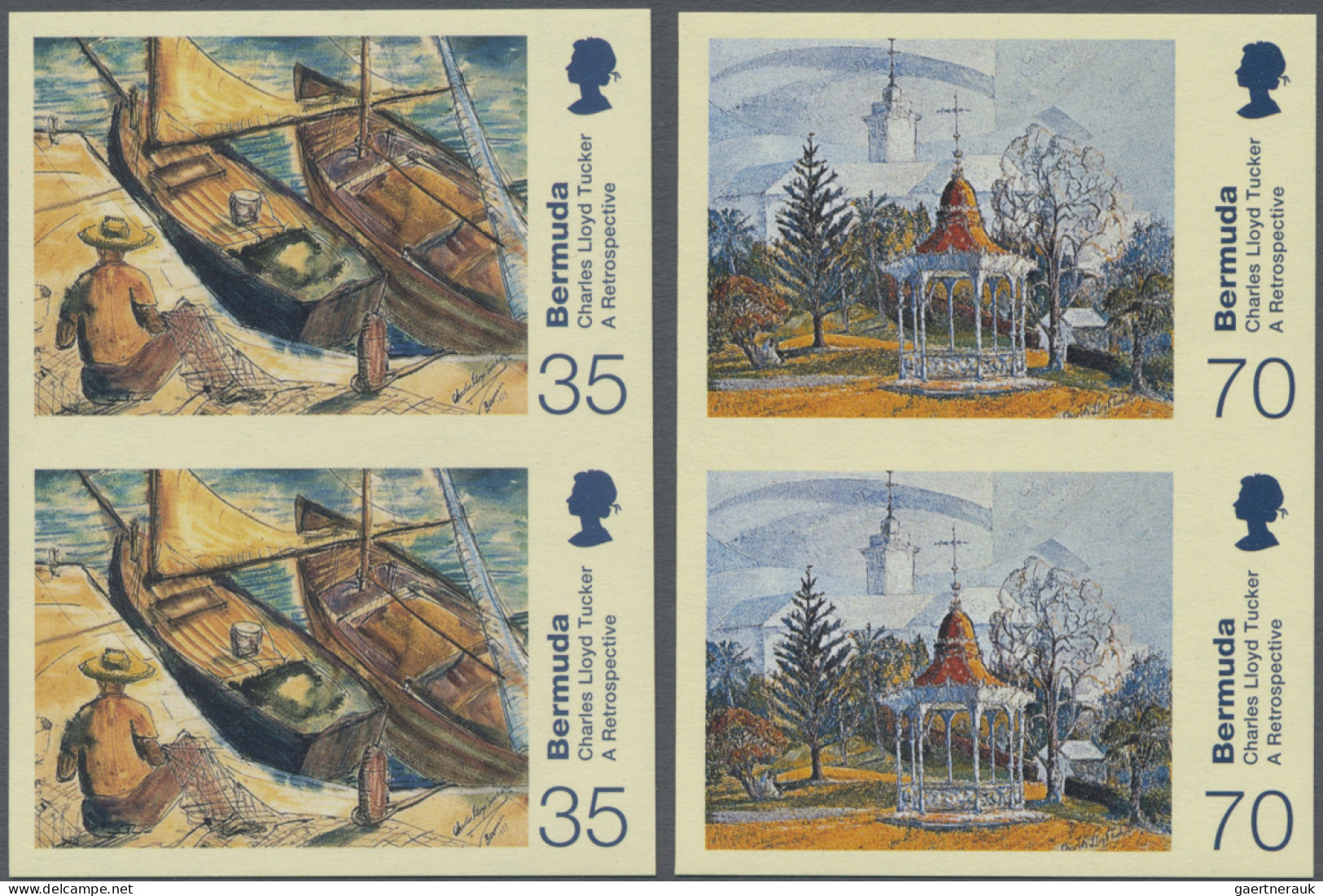 Bermuda: 2000/2016. Collection containing 2765 IMPERFORATE stamps and 19 IMPERFO