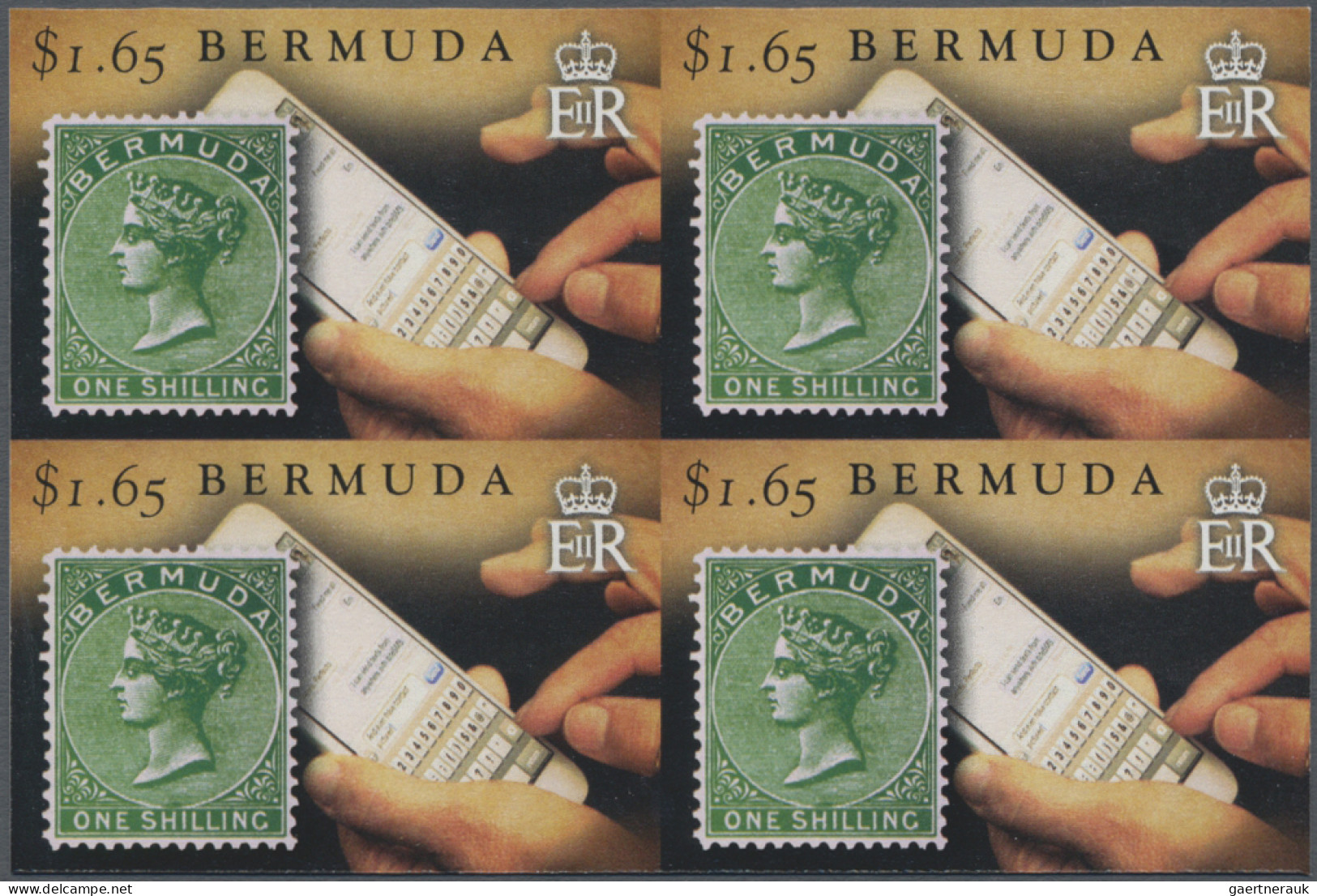 Bermuda: 2000/2016. Collection containing 2765 IMPERFORATE stamps and 19 IMPERFO