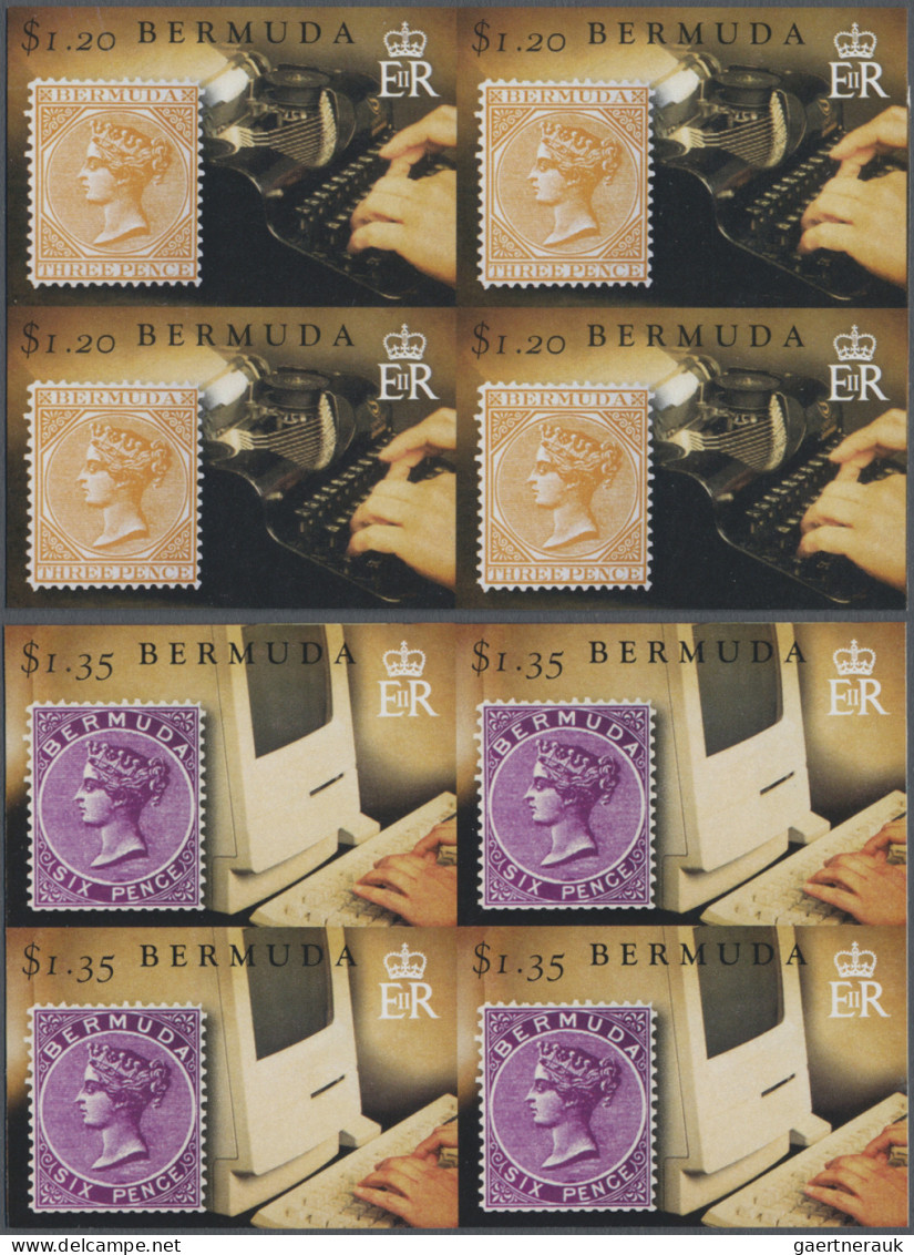 Bermuda: 2000/2016. Collection containing 2765 IMPERFORATE stamps and 19 IMPERFO