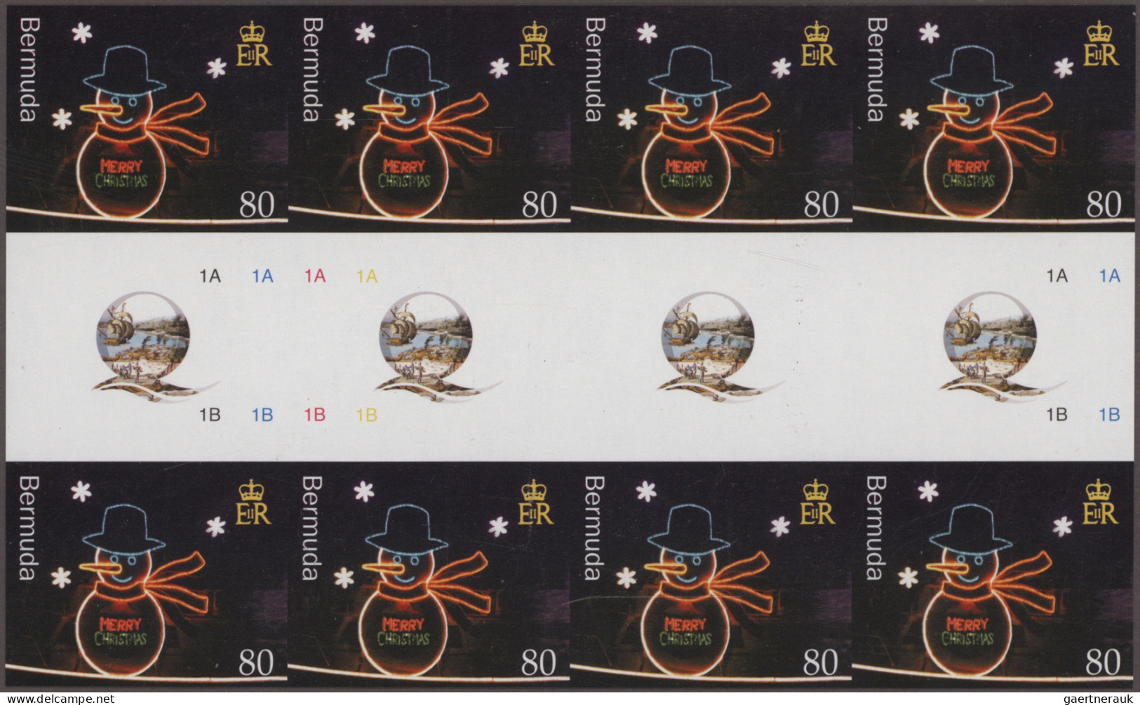 Bermuda: 2001/2015. Collection containing 2485 IMPERFORATE stamps (inclusive man