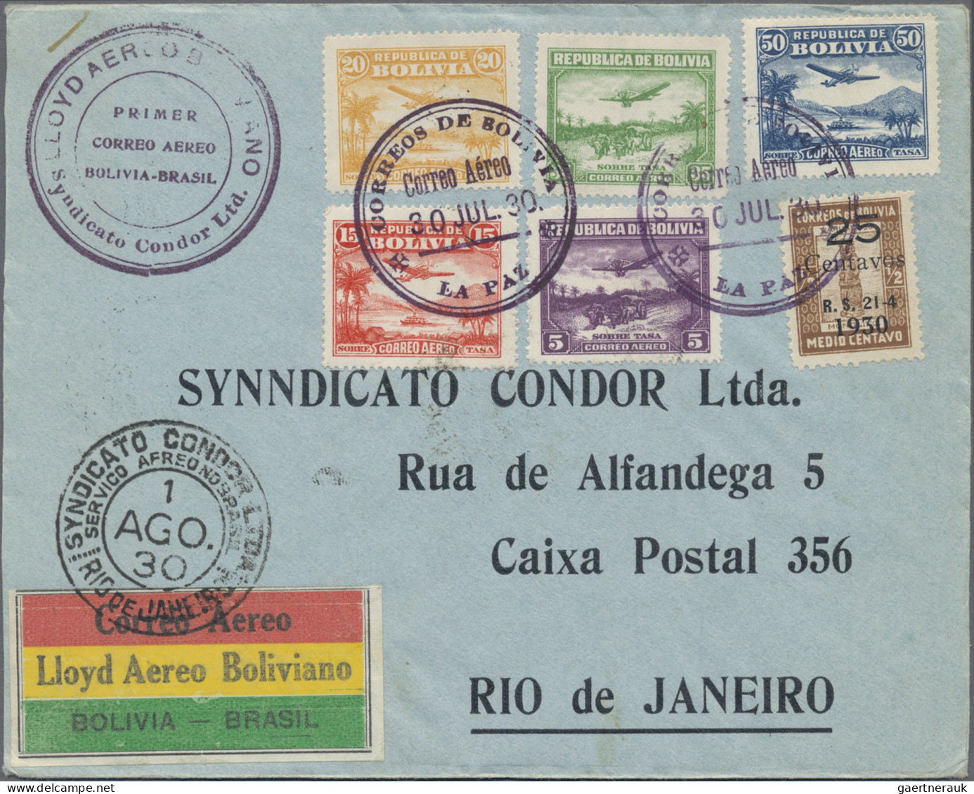 Bolivia: 1890/1960 (ca.), Assortment Of 36 Covers/cards Incl. (uprated) Statione - Bolivie