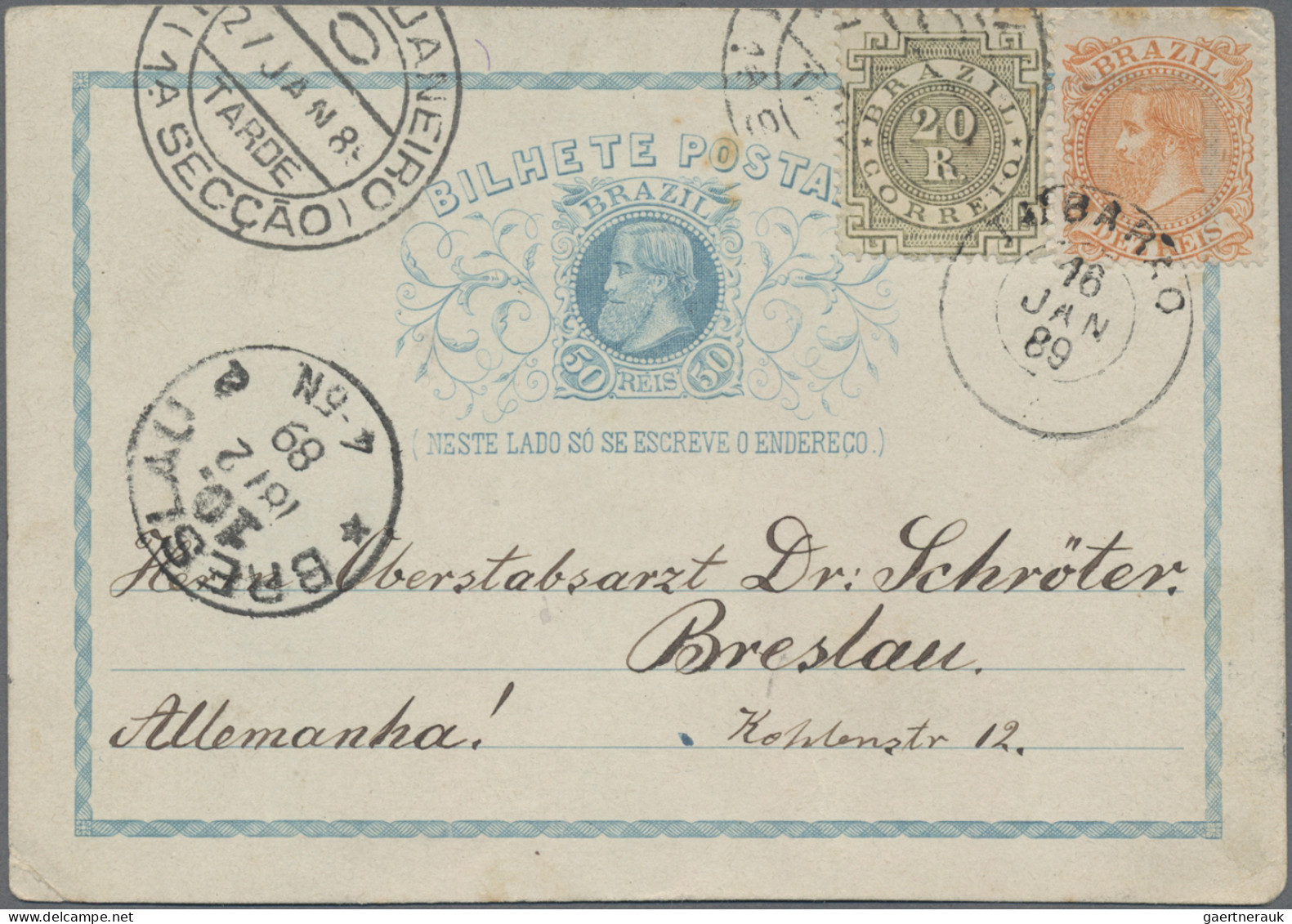 Brazil: 1890/1990 (ca.), Assortment Of Nearly 100 Covers/cards/stationeries, Usu - Lettres & Documents