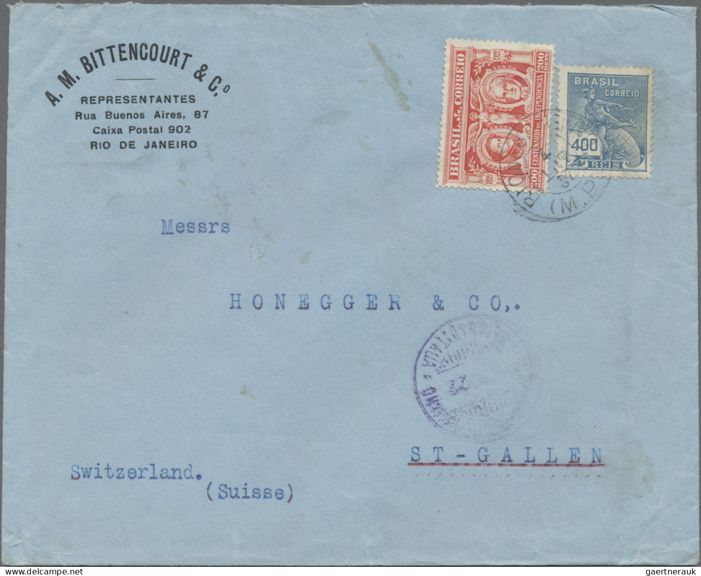 Brazil: 1890/1990 (ca.), Assortment Of Nearly 100 Covers/cards/stationeries, Usu - Covers & Documents