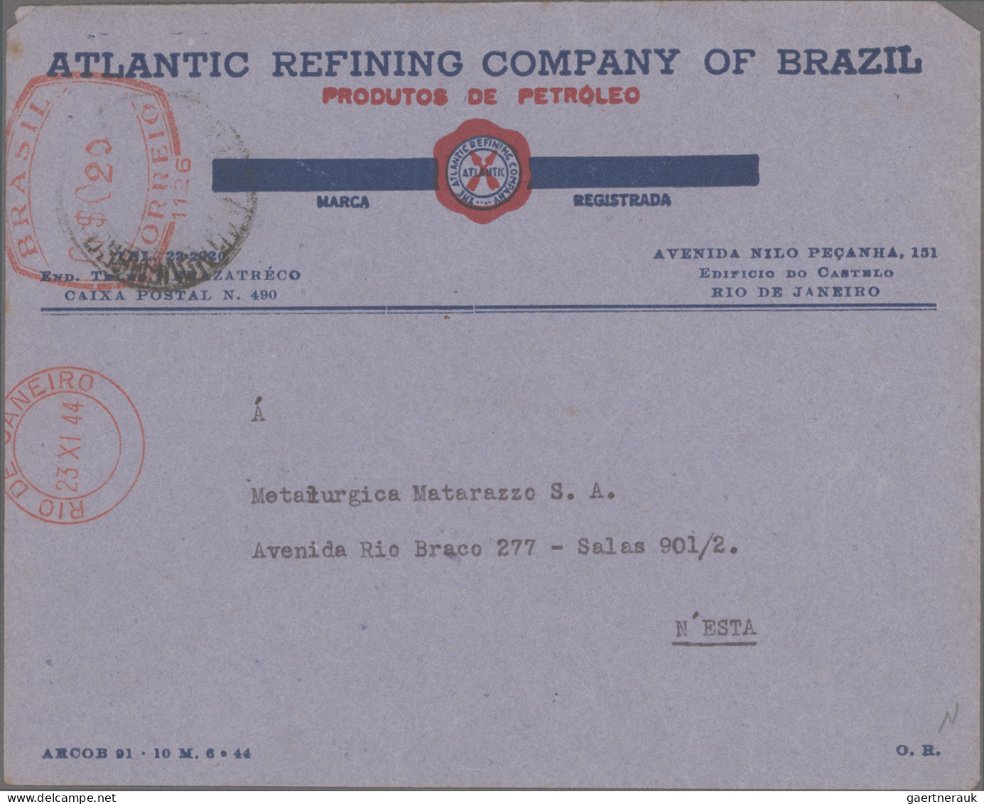 Brazil: 1940s/1980s, METER MARKS, Comprehensive Balance Of Apprx. 2.500 Commerci - Covers & Documents