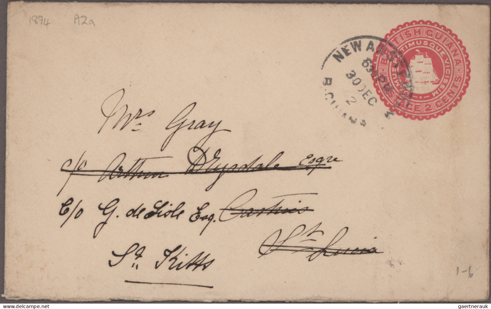 British Guiana - postal stationery: 1879/1923 Collection of about 120 postal sta