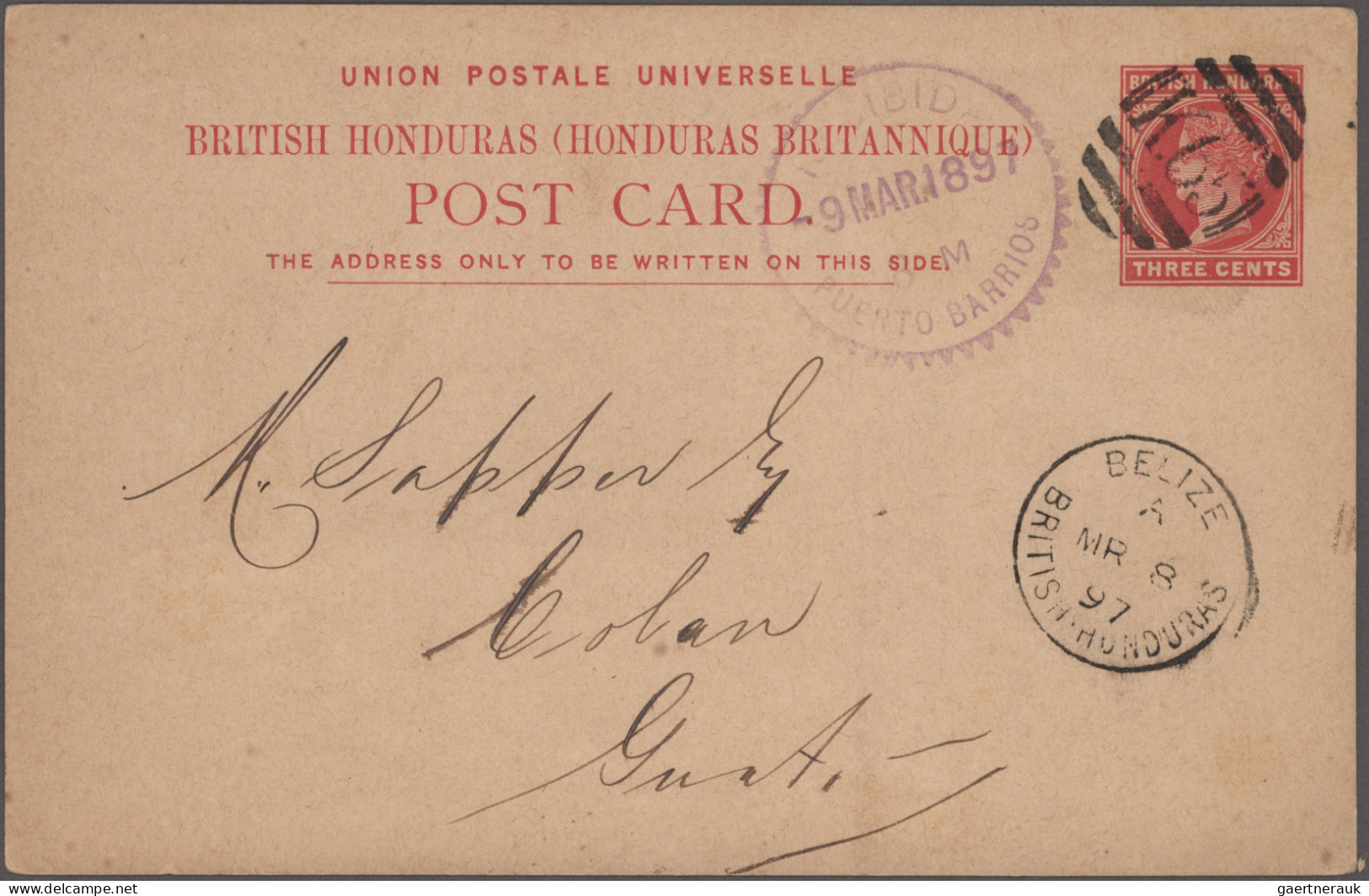 British Honduras - Postal Stationery: 1891/1911 Eight Postal Stationery Cards Us - British Honduras (...-1970)