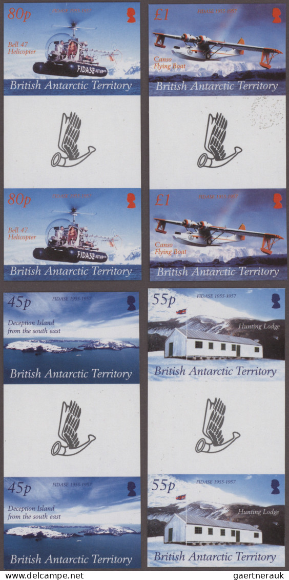 British Antarctica: 2002/2012. Collection containing 1065 IMPERFORATE stamps and