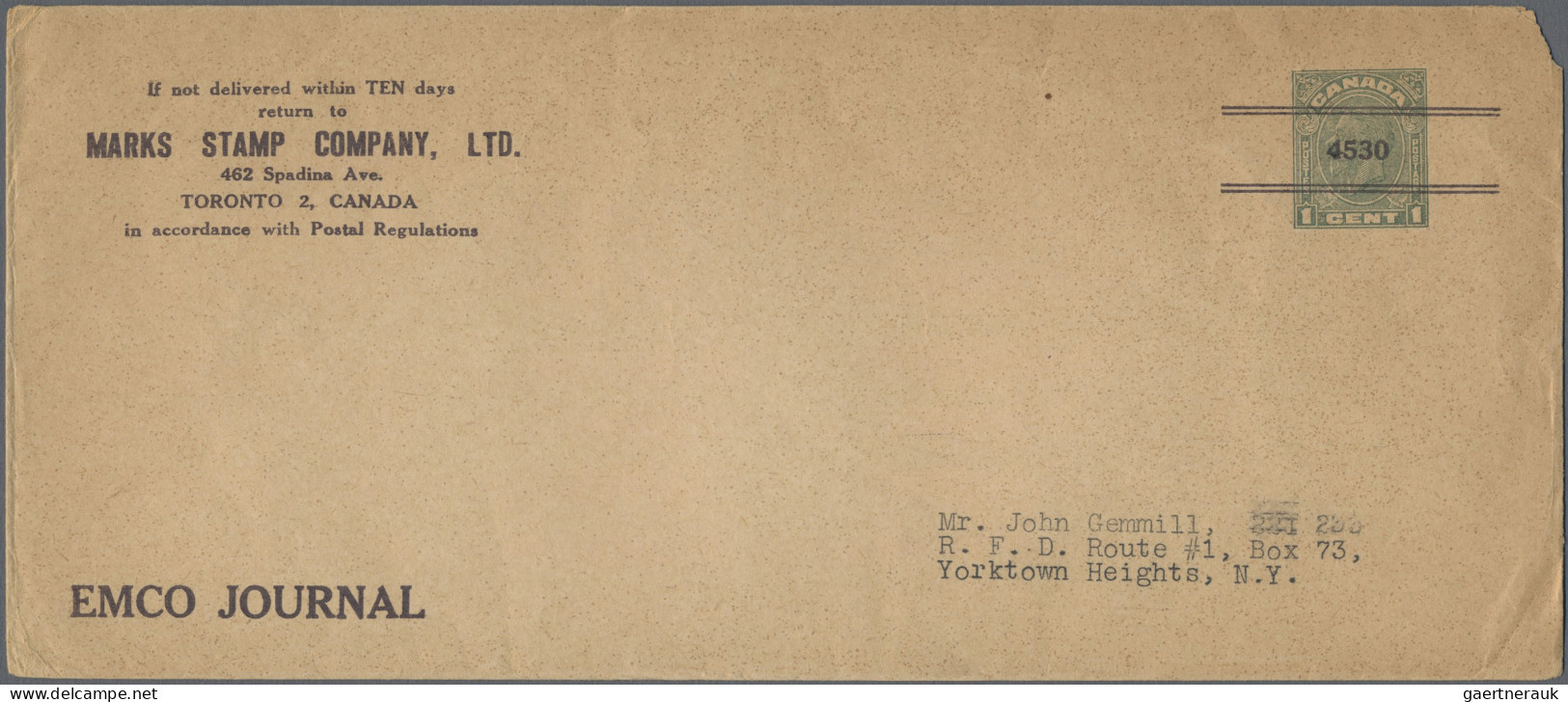 Canada - Postal Stationery: 1870/1980 (ca.), Balance Of Apprx. 425 Used/unsused - 1903-1954 Kings