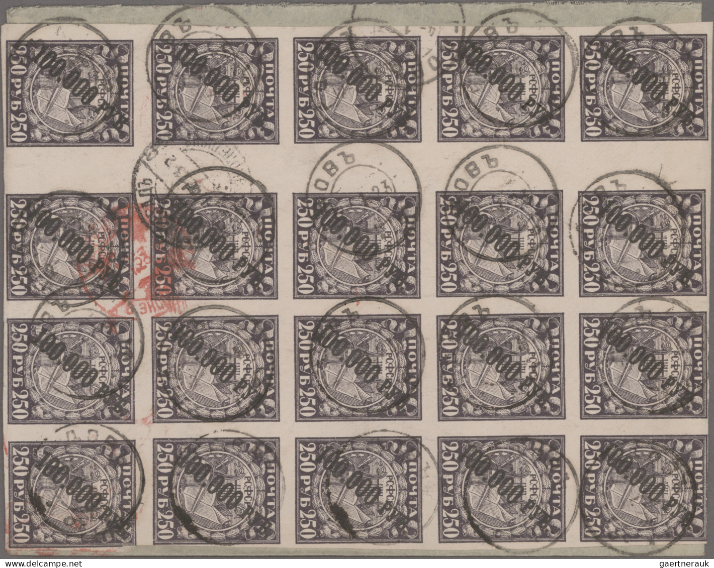 Russia: 1922/1924, INFLATION/TRANSITION PERIOD, Extraordinary Collection Of Appr - Briefe U. Dokumente