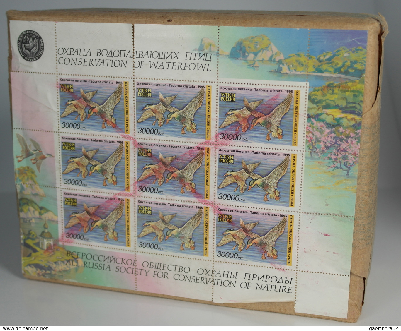 Russia: 1995, 30.000 R. Waterfowl Duck Stamps MNH, Issued By "All Russia Society - Other & Unclassified