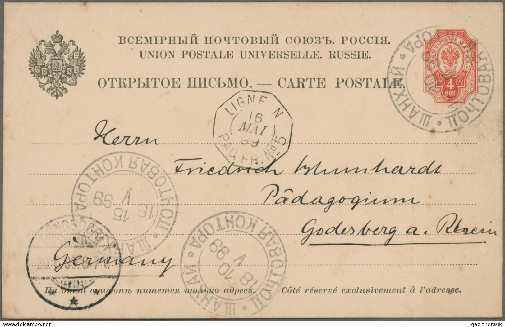 Russia - Postal Stationary: 1860/1890's Ca.: Group Of 23 Postal Stationery Items - Stamped Stationery