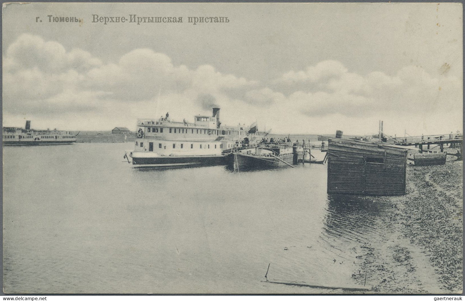 Russia - Ships Mail: 1876/1914 (ca.), Picture Post Cards Of River/lake Steamers - Altri & Non Classificati