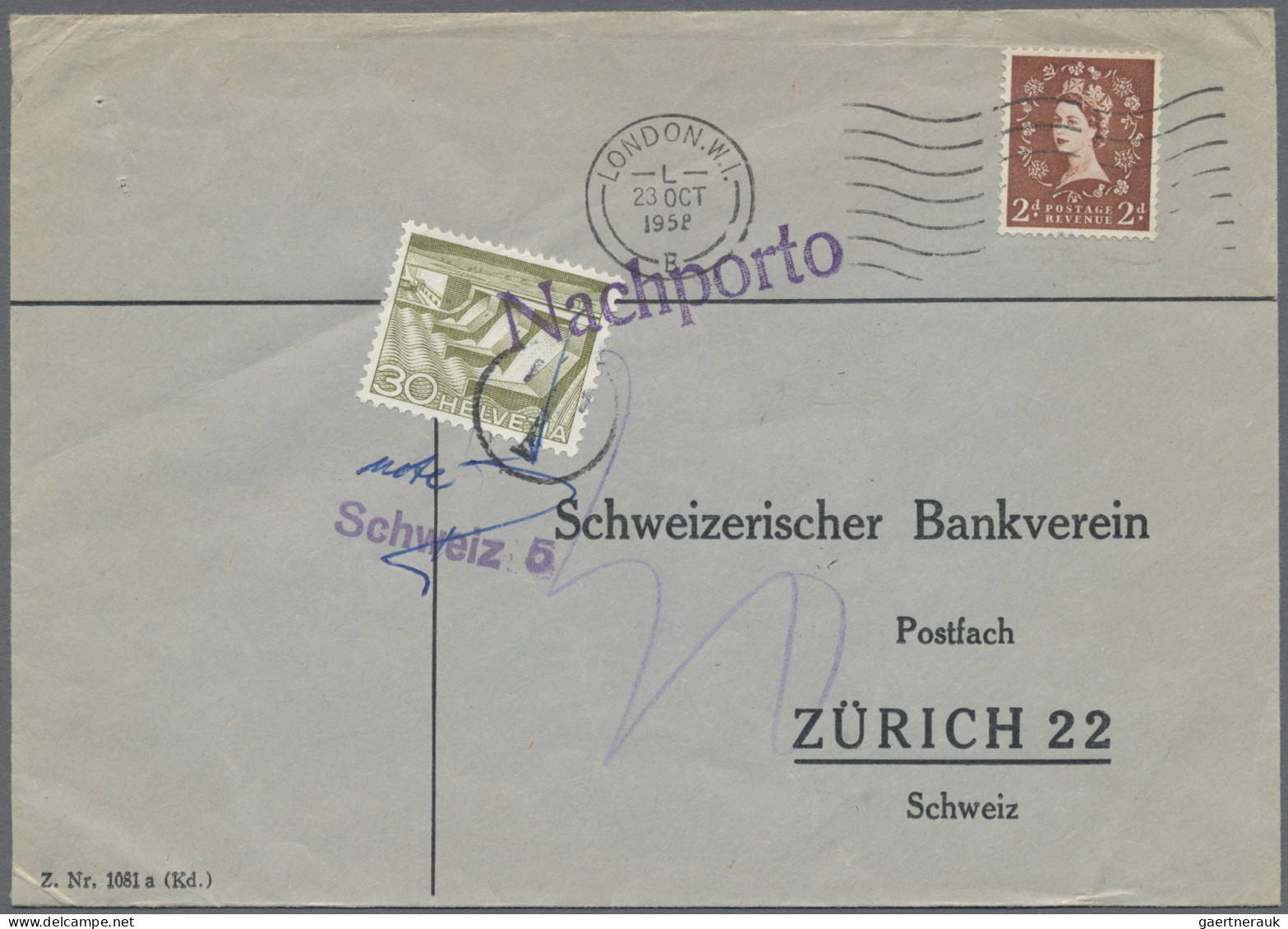 Schweiz: 1885/1980, Partie Von Ca. 155 Briefen Und Karten, Dabei Attraktive Fank - Lotes/Colecciones