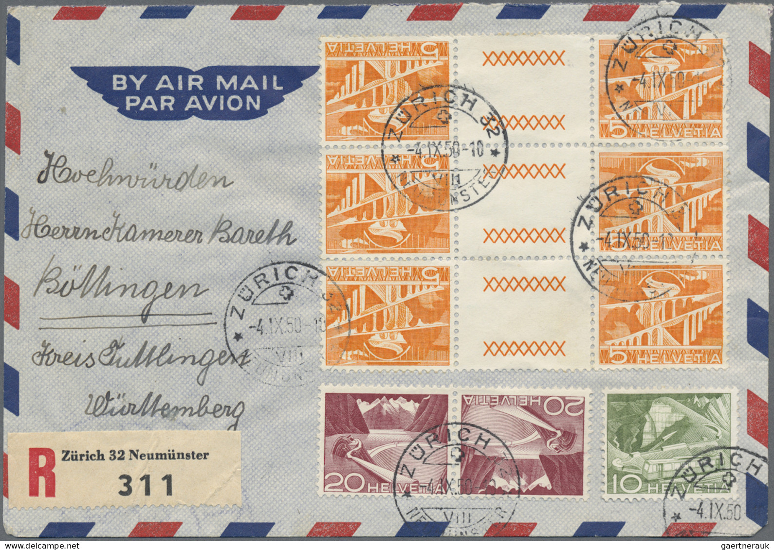 Schweiz: 1887/1985, Partie Von Ca. 136 Briefen, Karten Und Ganzsachen, Dabei Att - Verzamelingen