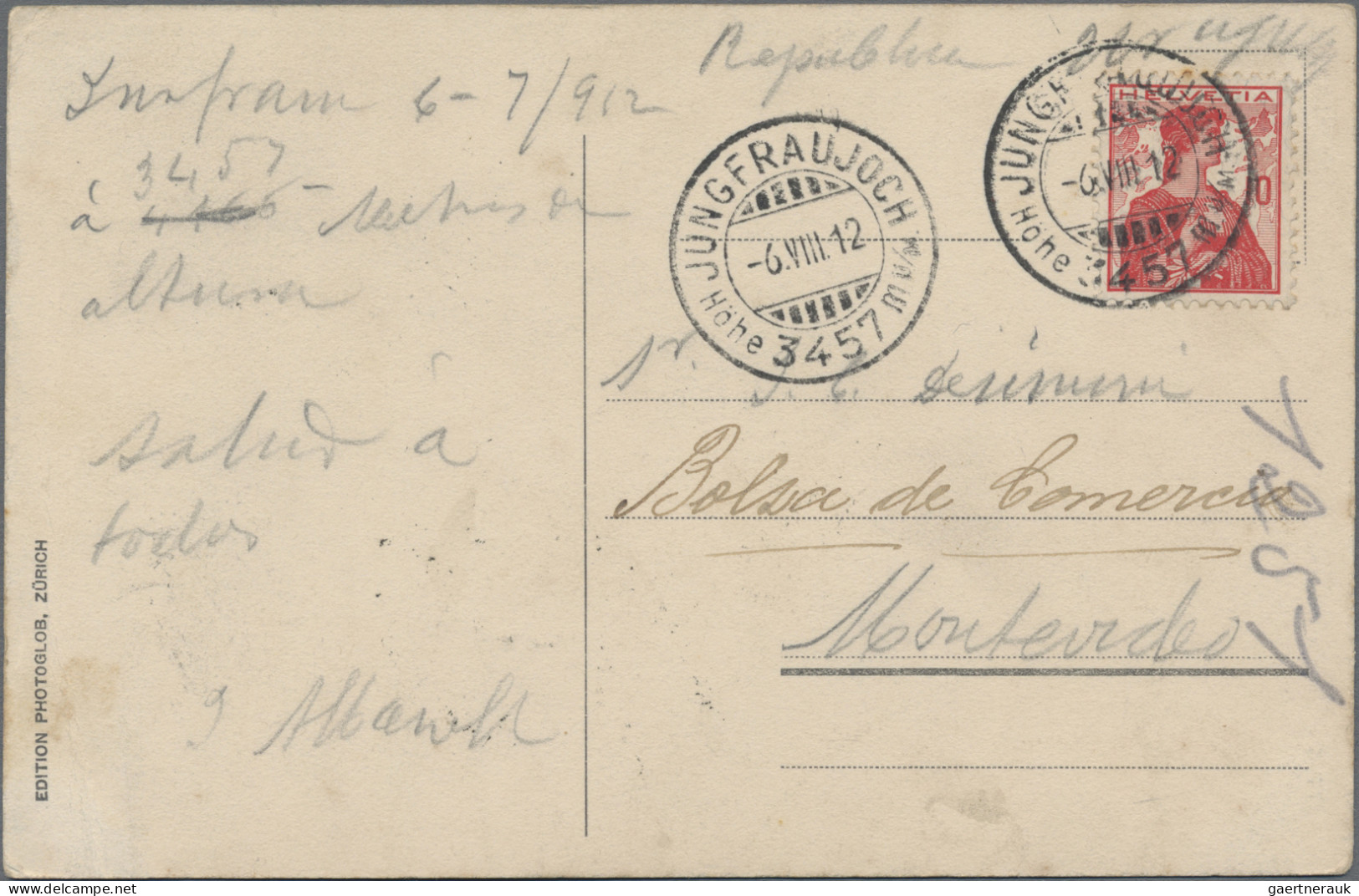 Schweiz: 1893/1960 Ca.: 38 Briefe, Postkarten, Ansichtskarten Und Ganzsachen, Me - Collections