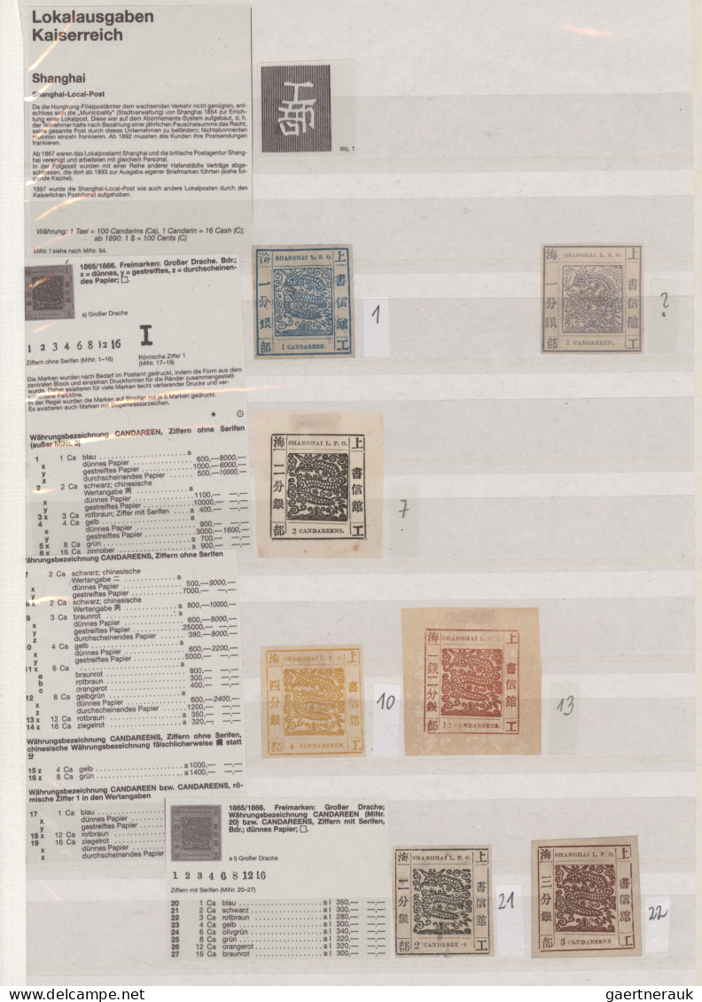 China: 1878/1900 ca.: Mint and used collection of more than 300 stamps, starting