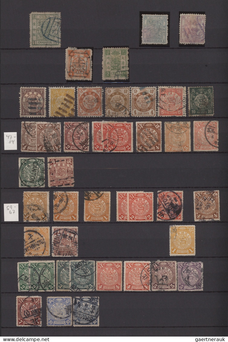 China: 1880/1940 (approx.), Collection In Partially Filled Stockbook Starting Fr - 1912-1949 Republiek