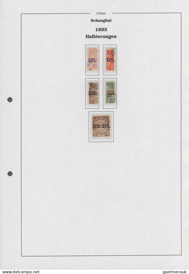China: 1884/1910, collection on album pages in folder, including Coiling Dragon