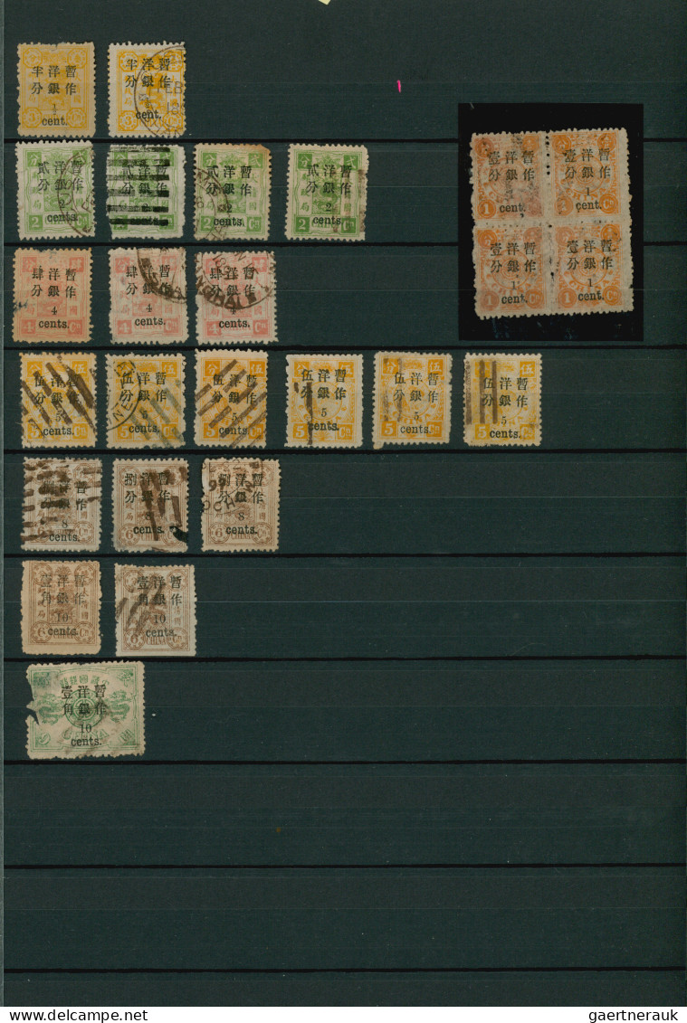 China: 1885/1949 (approx.), Collection In Thick Stockbook, Starting From Custom - 1912-1949 Republic