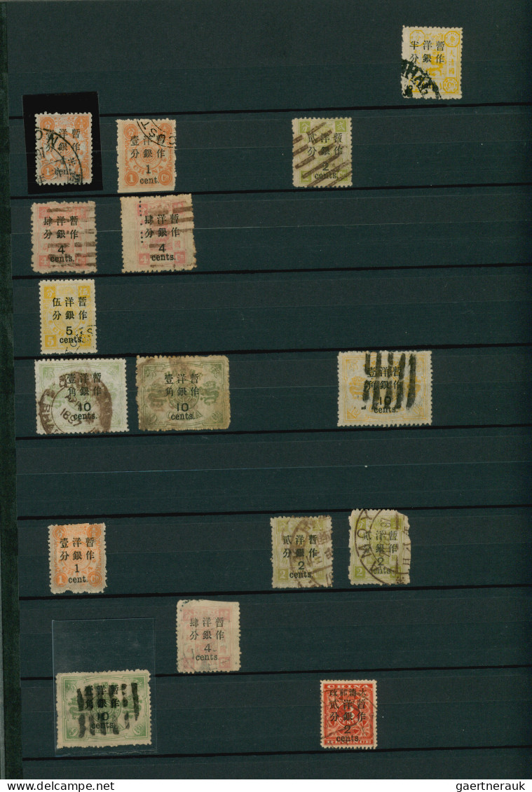 China: 1885/1949 (approx.), Collection In Thick Stockbook, Starting From Custom - 1912-1949 République