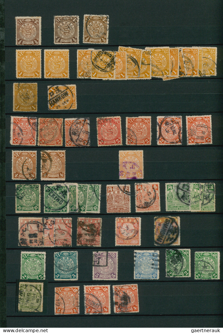 China: 1885/1949 (approx.), Collection In Thick Stockbook, Starting From Custom - 1912-1949 Republic