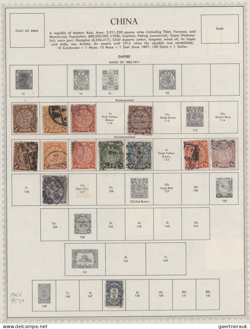 China: 1898/1960, Collection On Album Pages Starting From The Coiling Dragon Iss - 1912-1949 República