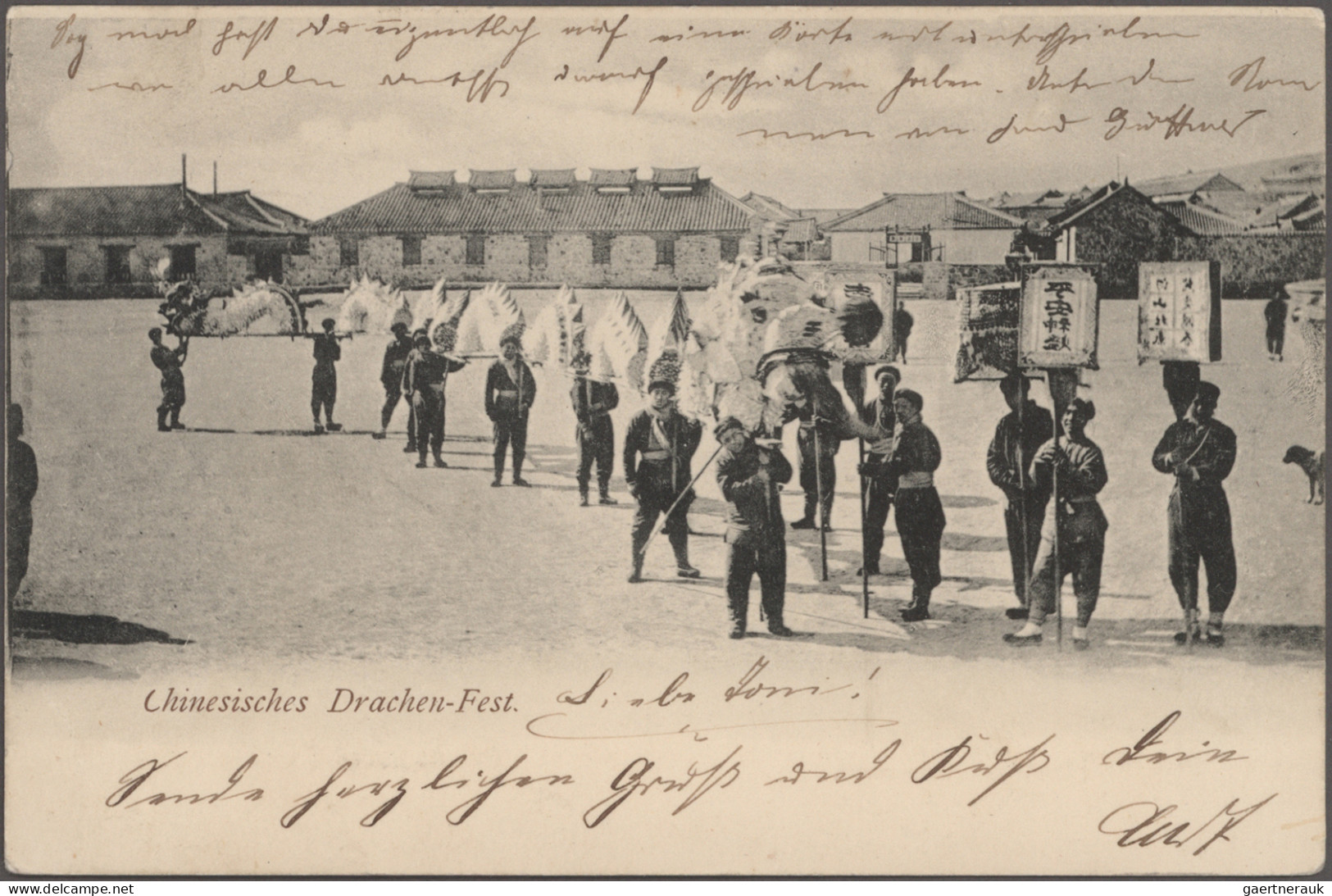 China: 1900/1925 (ca.), group of picture postcards (30), unused, cto used and re