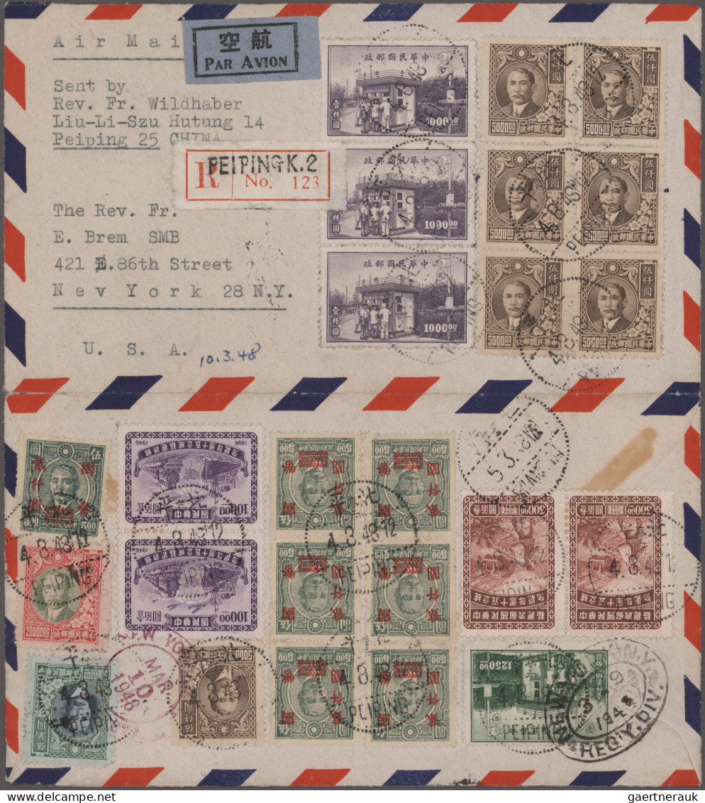 China: 1912/1949, exhibit "Postage Rates of the Republic of China, 1911-1949" mo