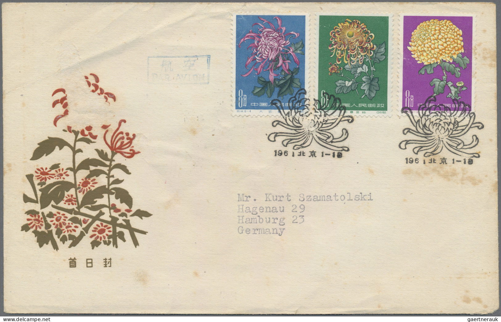 China: 1932/1980 (approx.), Collection Of 90 Covers And Postcards, Mostly Of The - Briefe U. Dokumente