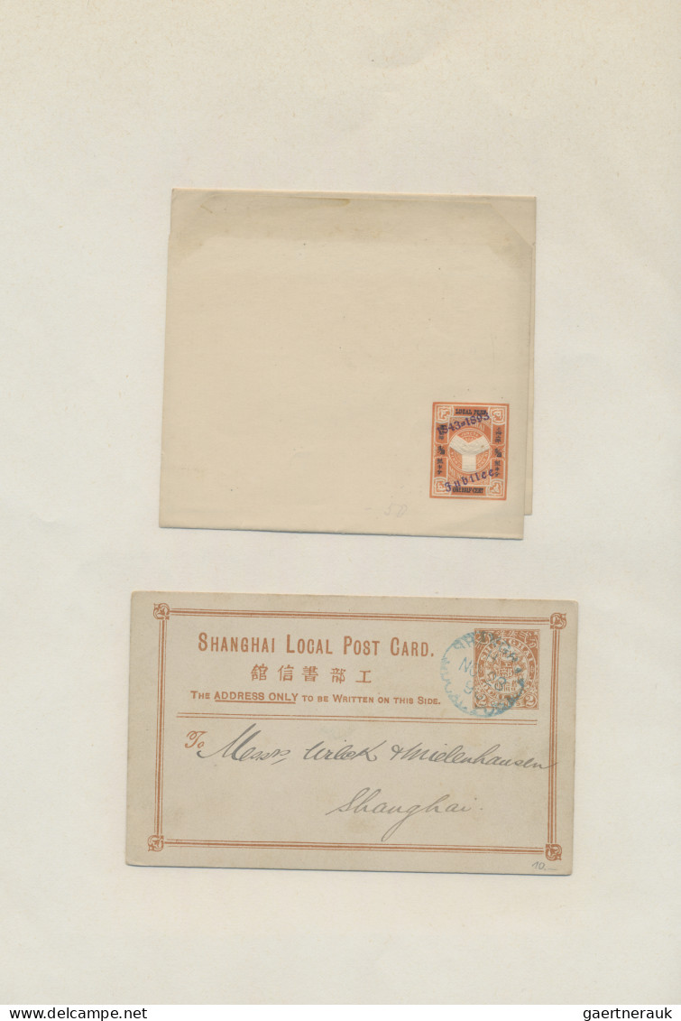 China - Local Post: 1878/1896, Amoy-Shanghai, Mint And Used On Pages Inc. Five S - Autres & Non Classés