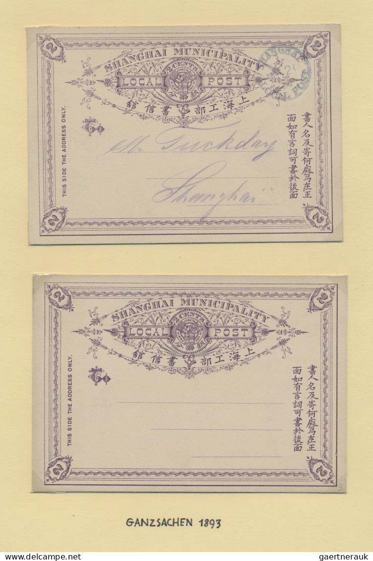 China - Shanghai: 1889/1994, Collection Of Stationery In Mint (10) And Used (12) - Other & Unclassified