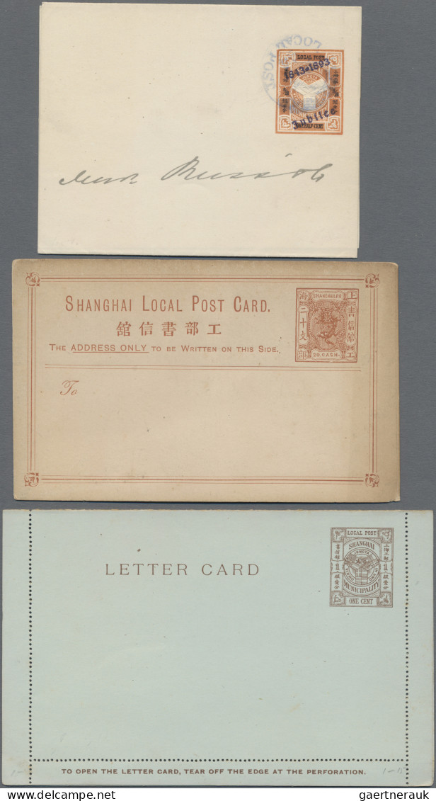 China - Shanghai: 1889/1994, collection of stationery in mint (10) and used (12)