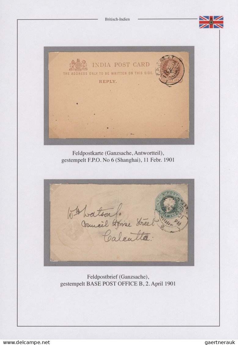 China - Foreign Offices: British India, Military Mail, 1900/1901, Group Of Stamp - Altri