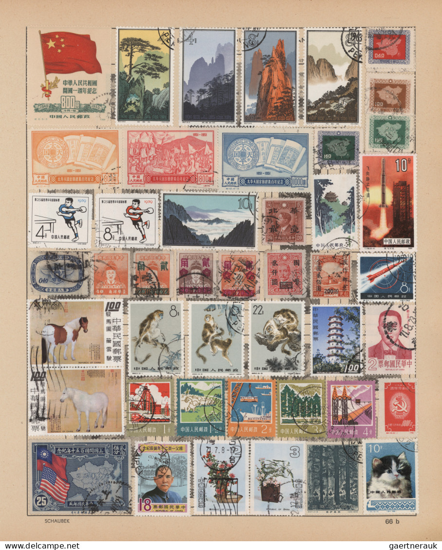 China (PRC): 1900/1990 (ca.), mint and used balance/collection on stockpages/alb