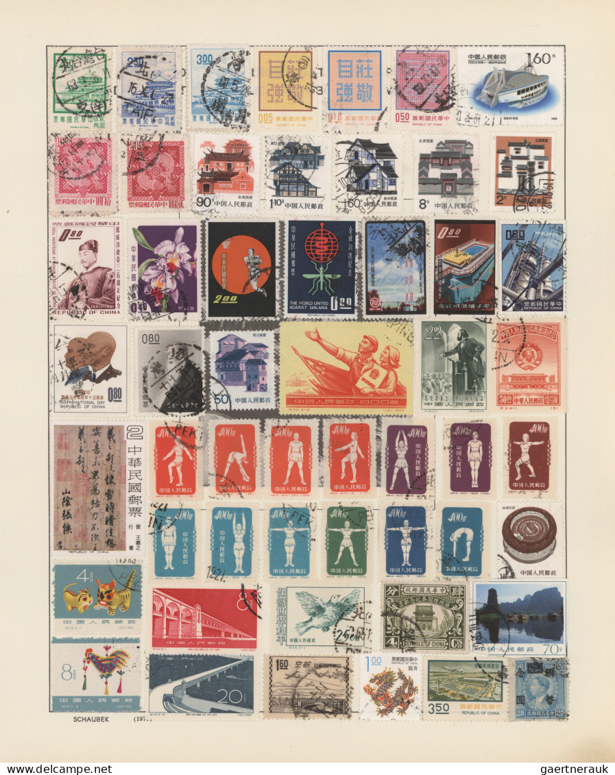 China (PRC): 1900/1990 (ca.), mint and used balance/collection on stockpages/alb