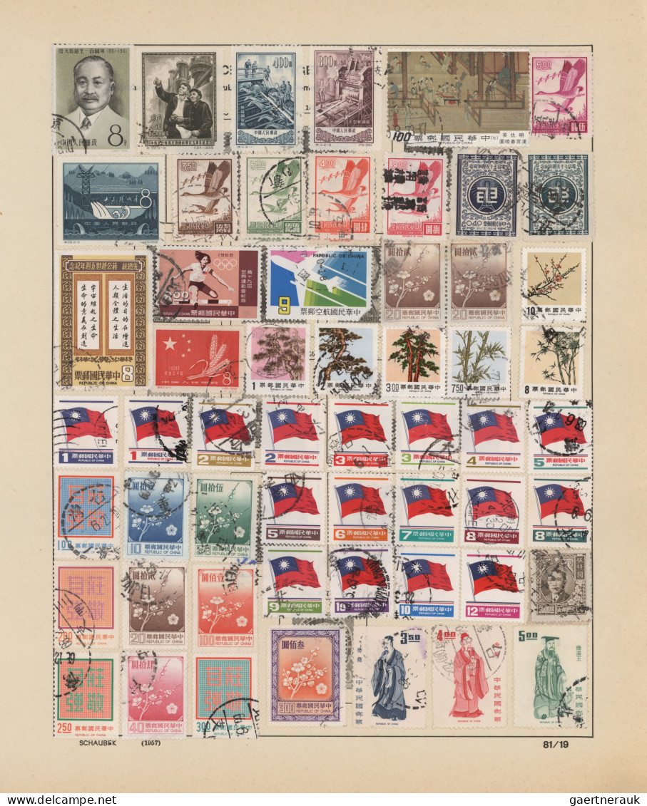 China (PRC): 1900/1990 (ca.), mint and used balance/collection on stockpages/alb