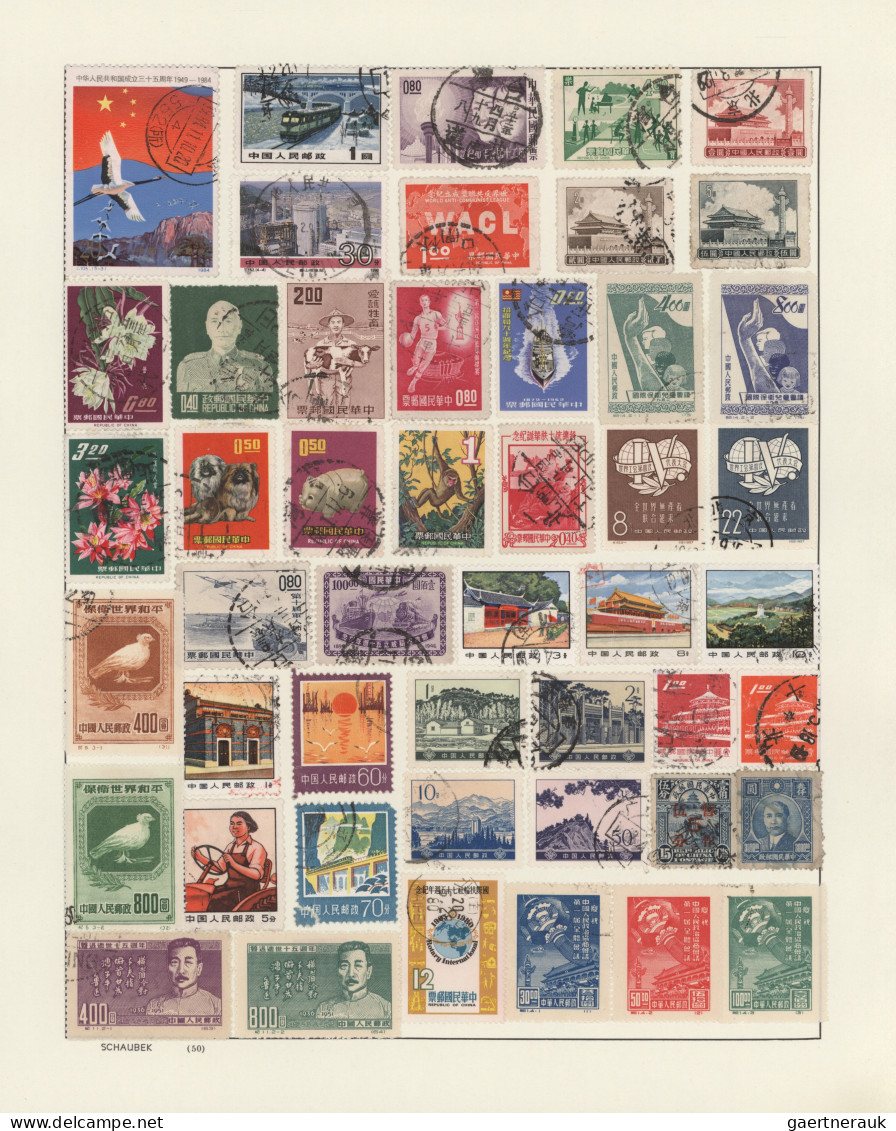 China (PRC): 1900/1990 (ca.), mint and used balance/collection on stockpages/alb