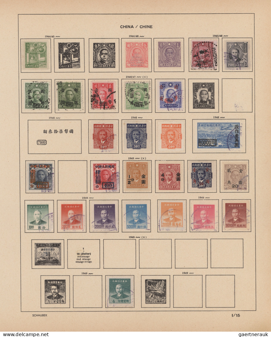 China (PRC): 1900/1990 (ca.), mint and used balance/collection on stockpages/alb