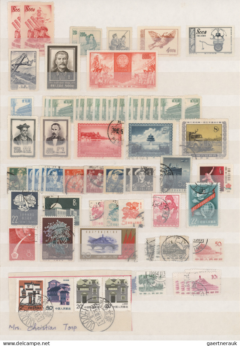 China (PRC): 1920/1980 (ca.), Mint And Used Assortment On Stockpages With Main V - Sonstige & Ohne Zuordnung