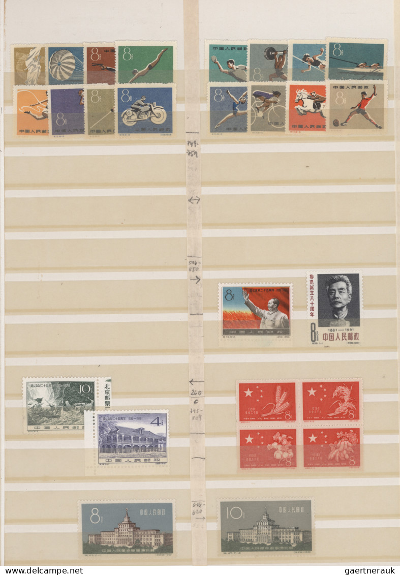 China (PRC): 1949/2000, unused no gum as issued or mint never hinged MNH in stoc