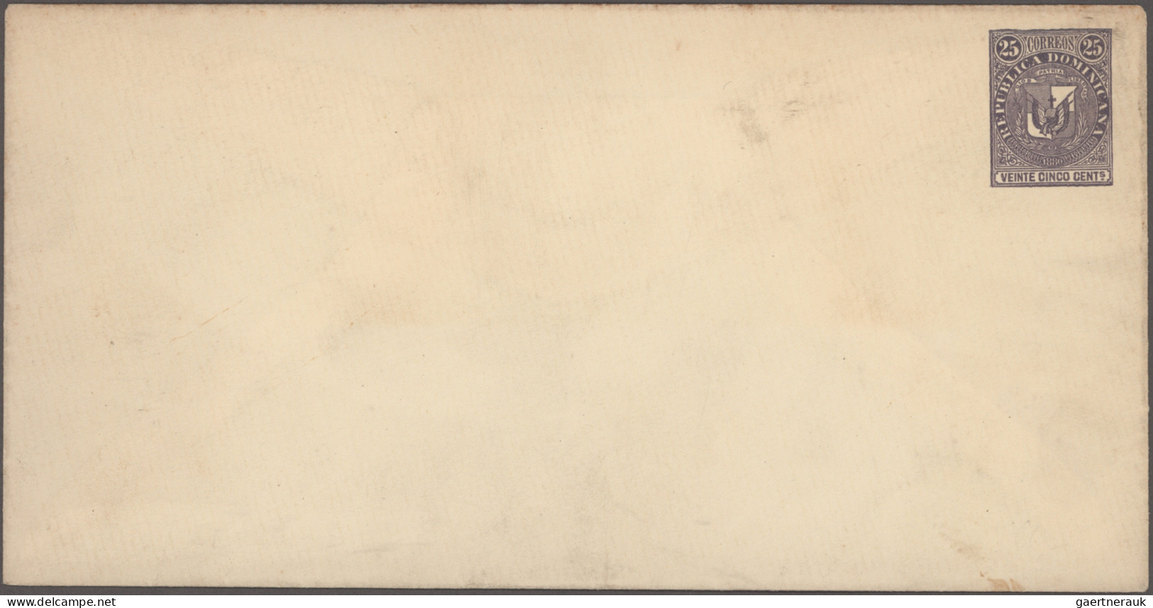 Dominican Republic - Postal Stationery: 1881/1910, Lot Of Five Stationeries: Thr - Dominicaanse Republiek