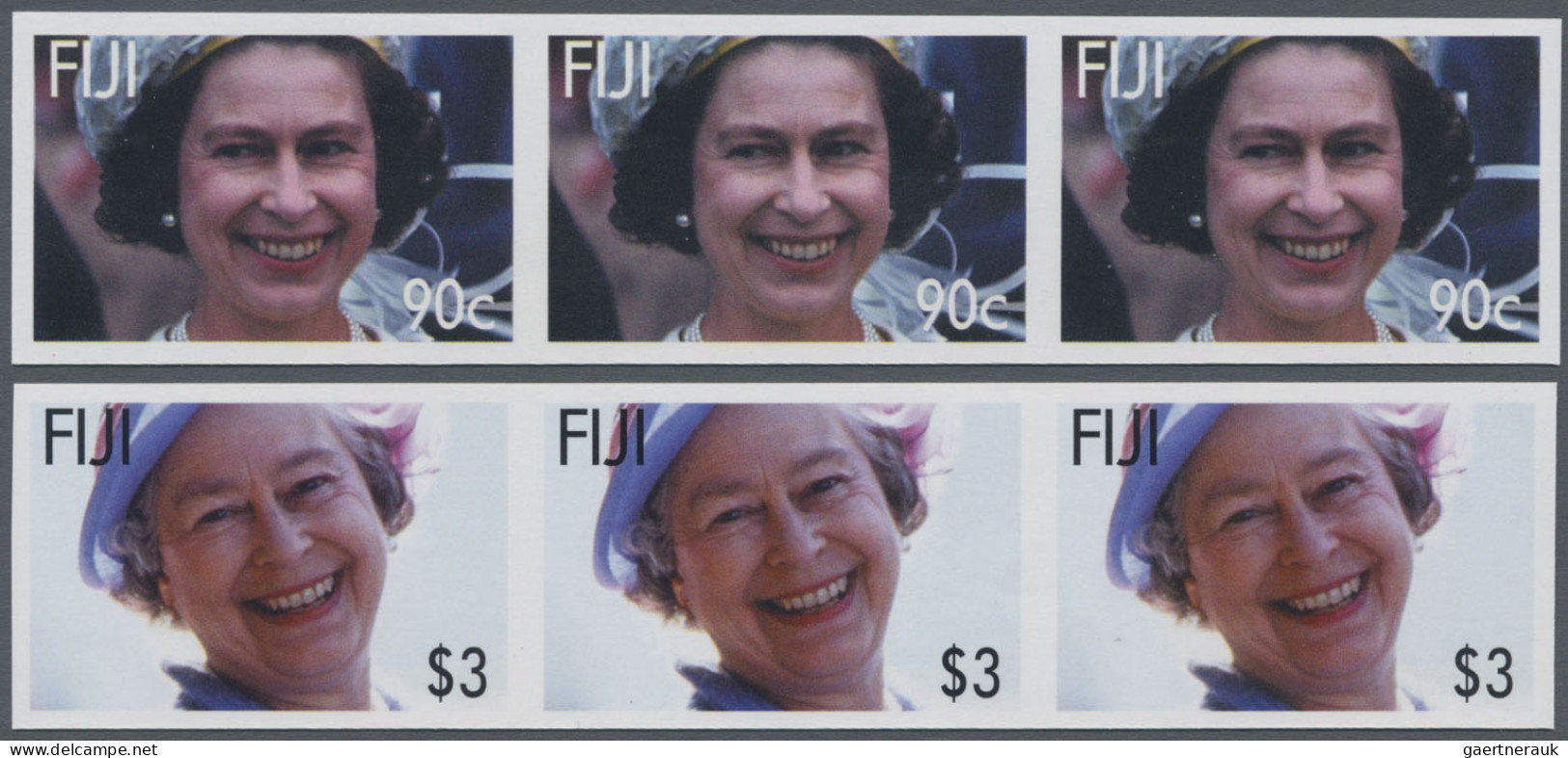 Fiji: 2005/2008. Collection Containing 251 IMPERFORATE Stamps And 13 IMPERFORATE - Fiji (...-1970)