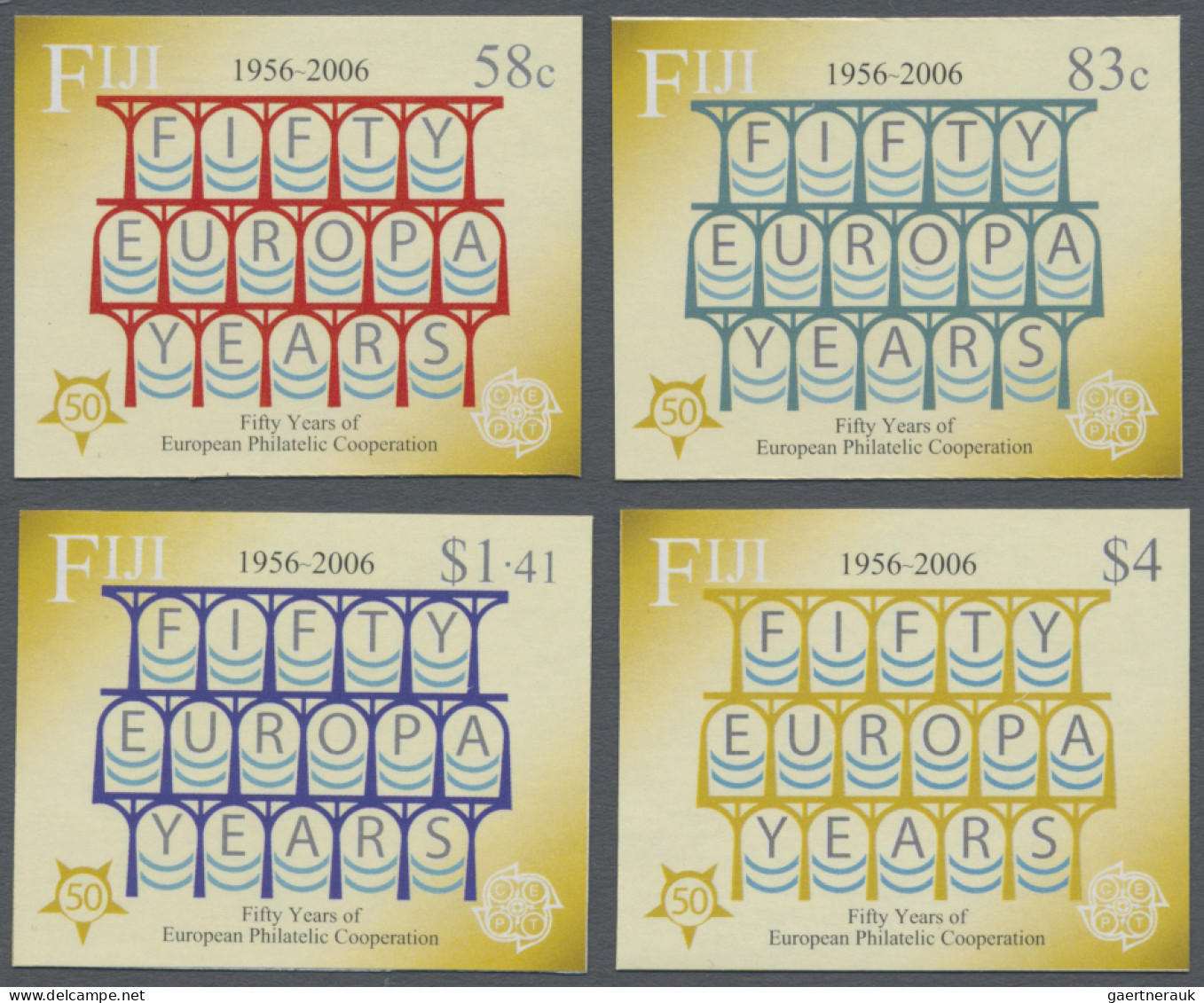 Fiji: 2005/2008. Collection Containing 251 IMPERFORATE Stamps And 13 IMPERFORATE - Fidschi-Inseln (...-1970)