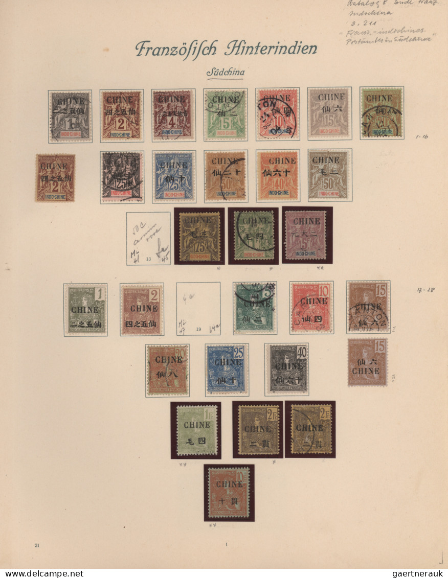 French Indochine: 1886/1960 ca., comprehensive mint/used collection with hundred