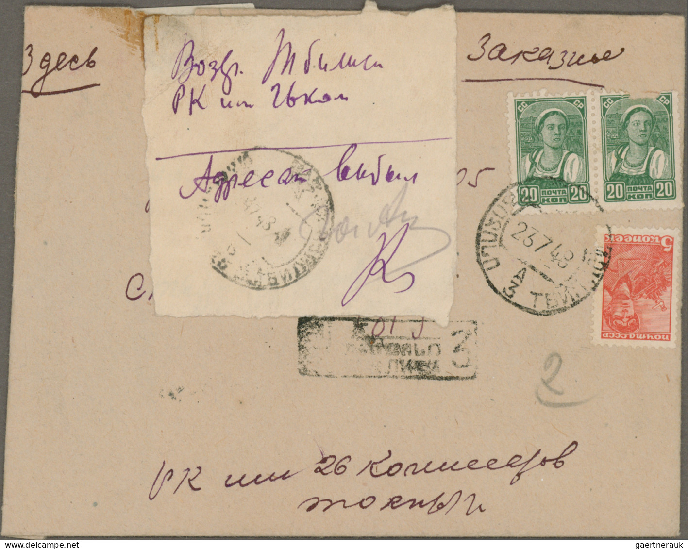 Georgia: 1930's/1980's Ca.: About 200 Covers And Postal Stationery Envelopes Fro - Georgië